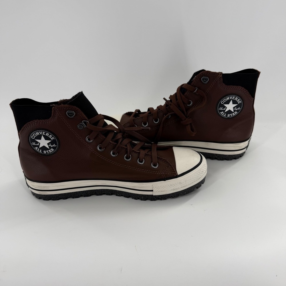 Converse Chuck Taylor All Star City Trek Brown Leather Waterproof Boots A08559C